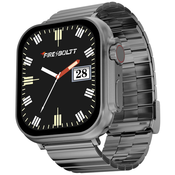 Gladiator + 1.96” AMOLED Display Luxury Smartwatch, Rotating Crown, Bluetooth Calling